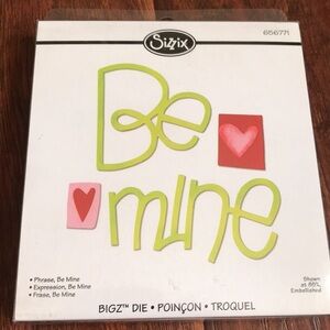 Sizzix Bigz Die - Phrase, Be Mine